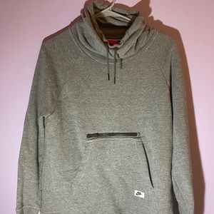 Gray Nike Funnel Neck Pullover